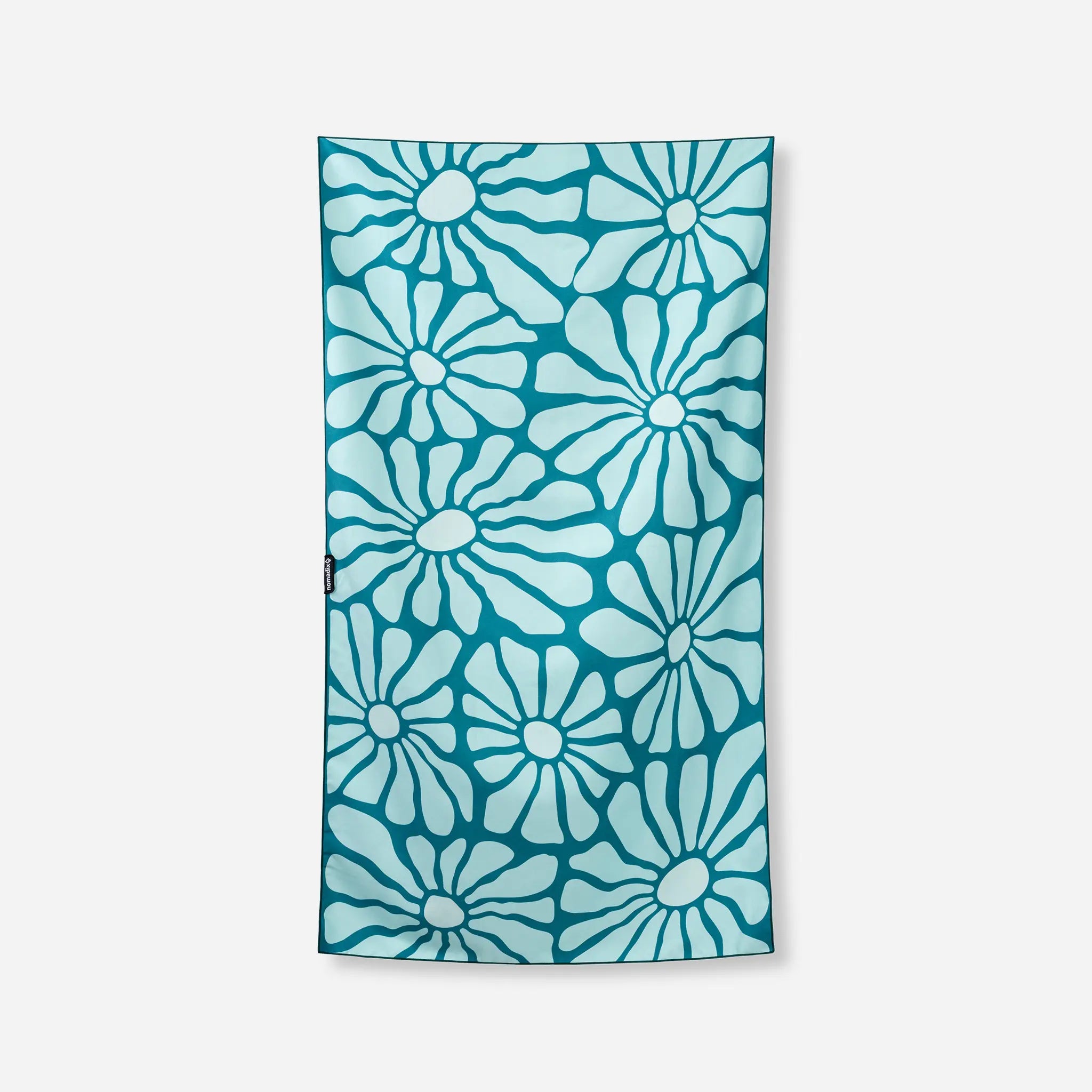 Ultralight Towel: Lazy Daisy Seafoam Green