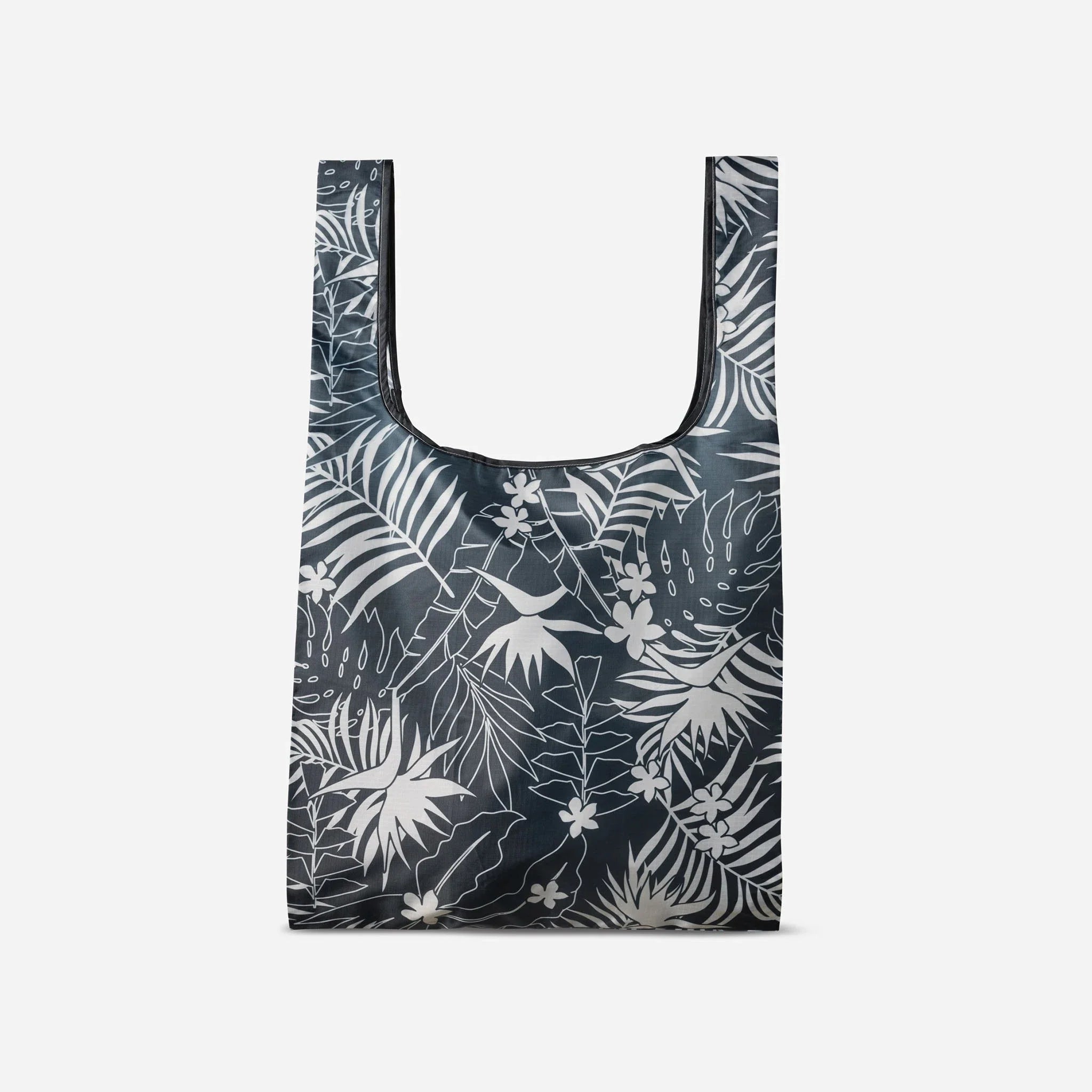 Pocket Tote: Retro Palms Black