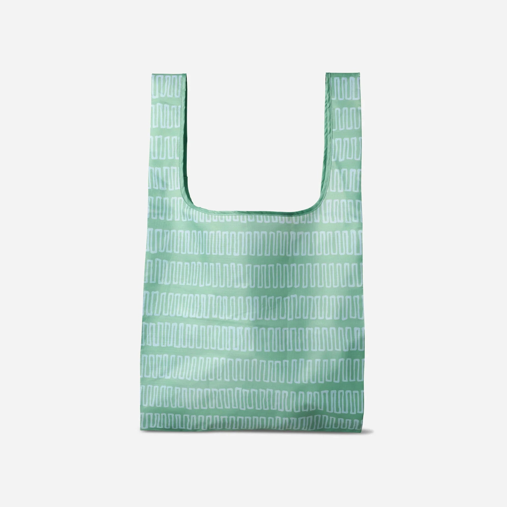 Pocket Tote: Switchback Seafoam Green