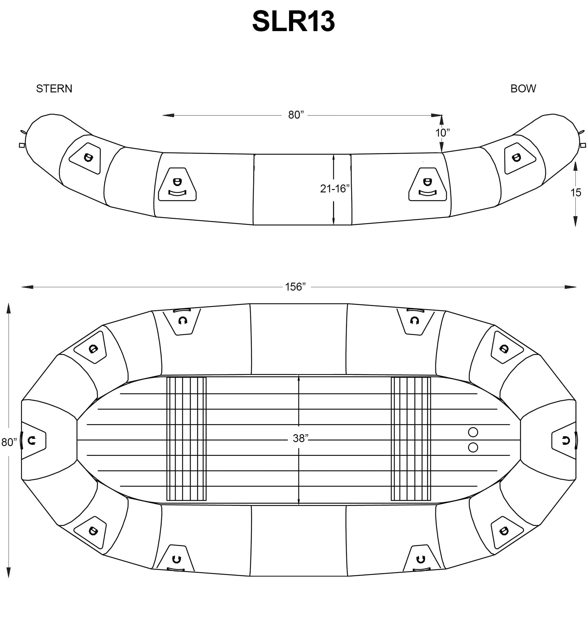 SOTAR SL 13' Liquid Raft-SL Raft-sotar-Teal-SOTAR