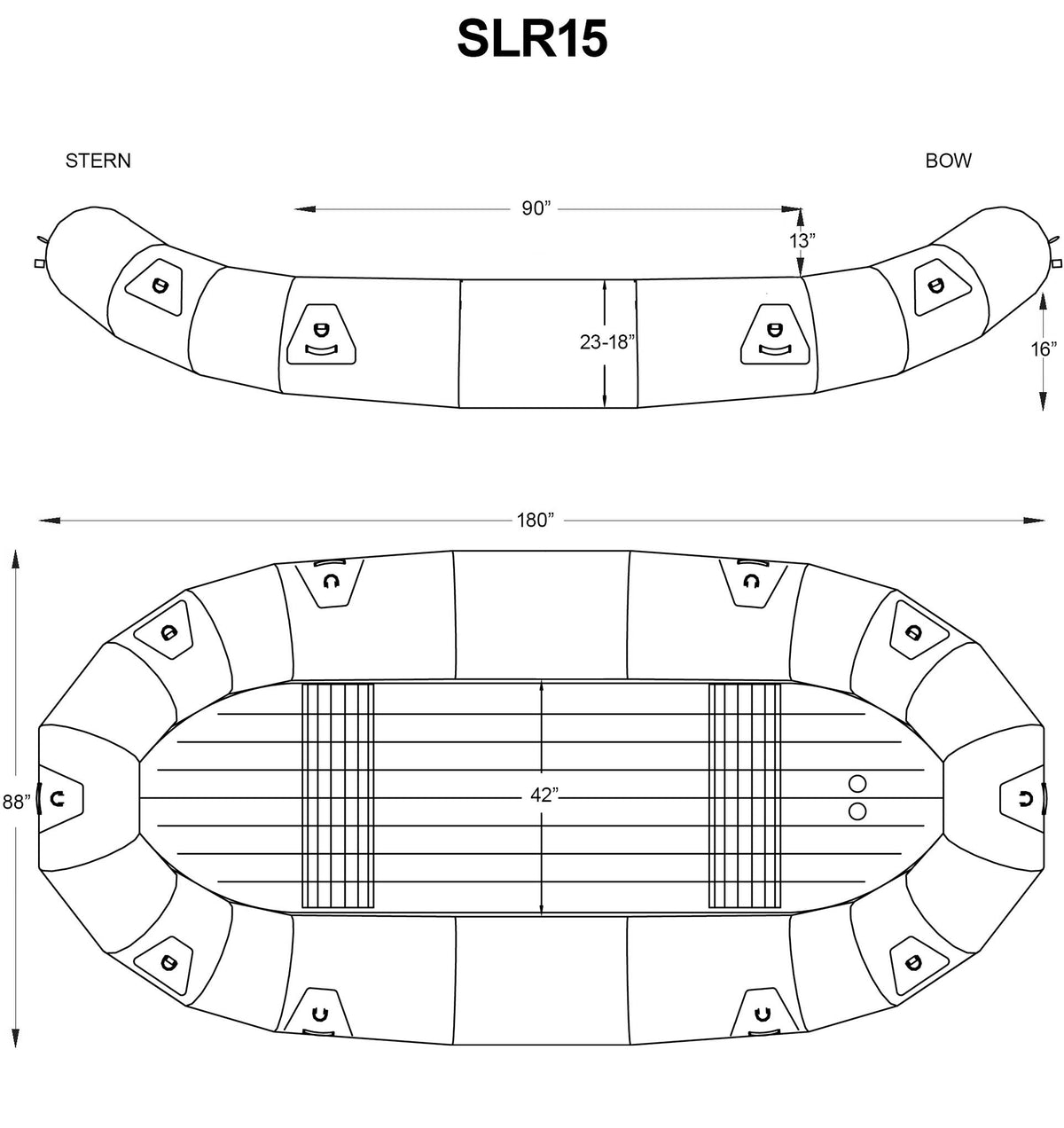 In-Stock 15' SOTAR SL Liquid Raft - #15037