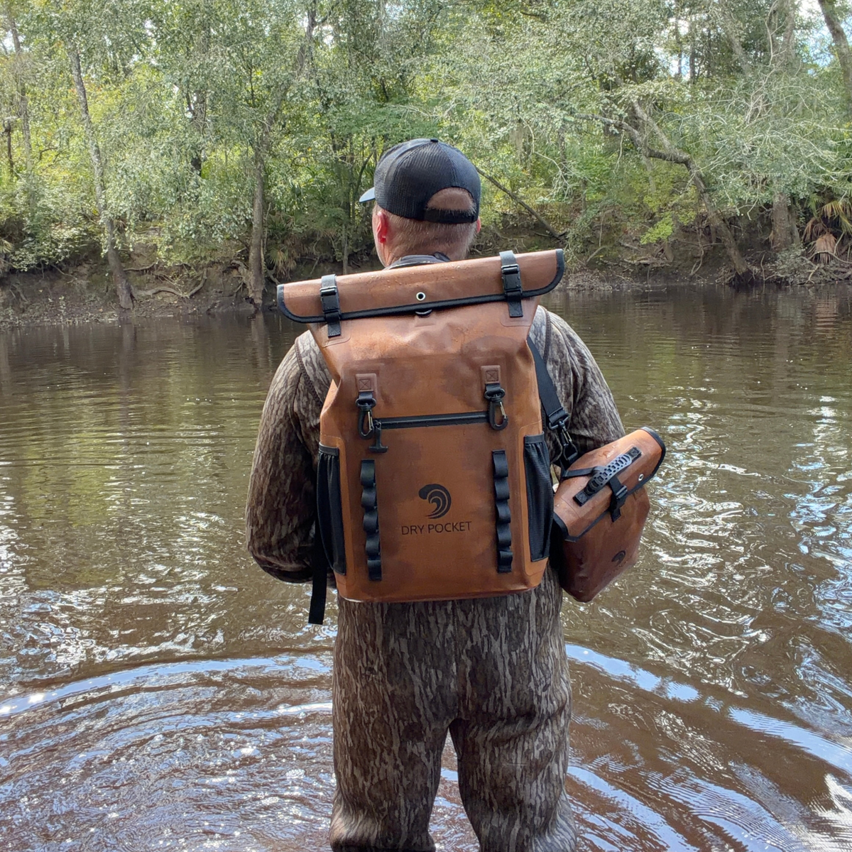 Sac à dos étanche flottant - Brun coyote