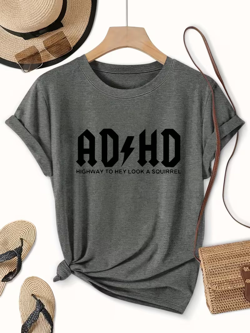 "ADHD" Women's Short Sleeve Funny T-Shirt