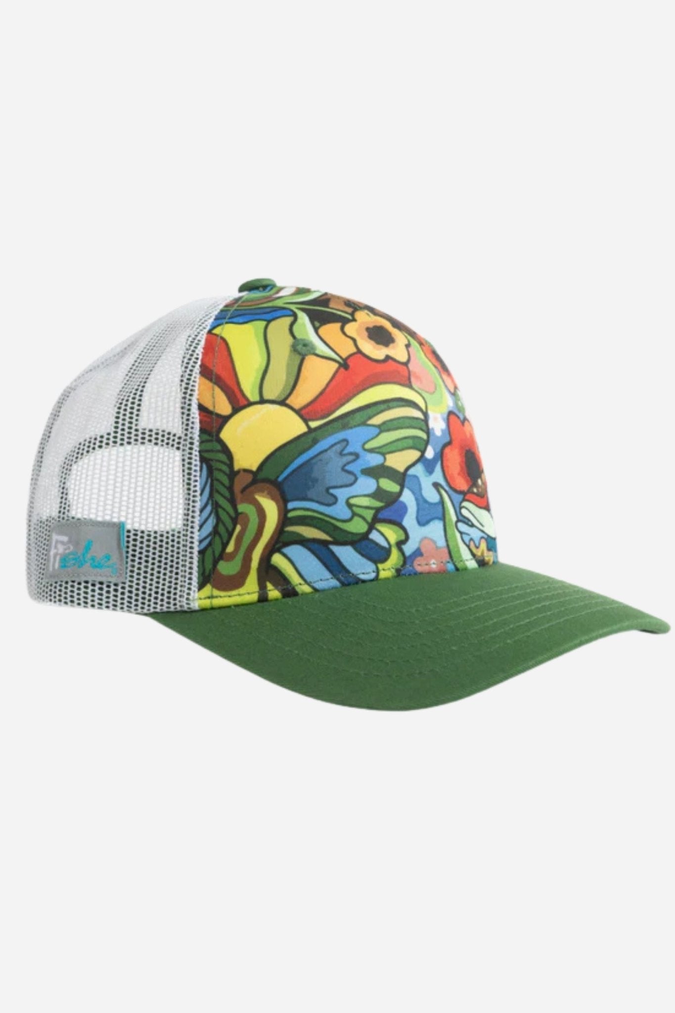 FISHE Boho Bass Abstract Trucker Hat