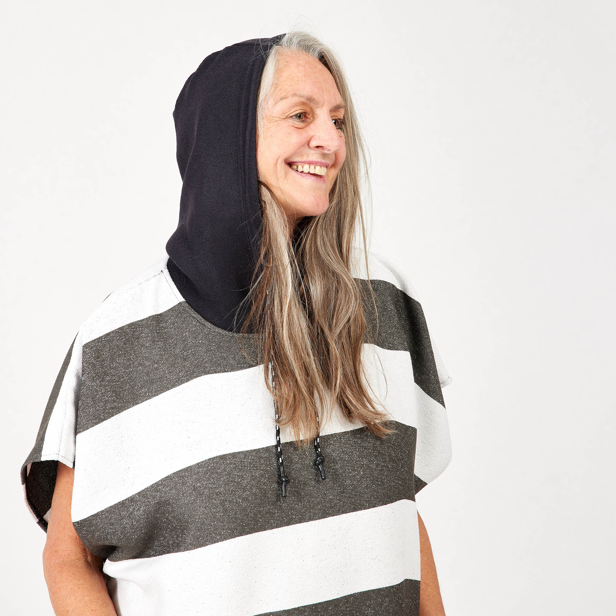 Changing Poncho: Stripes Noll Black