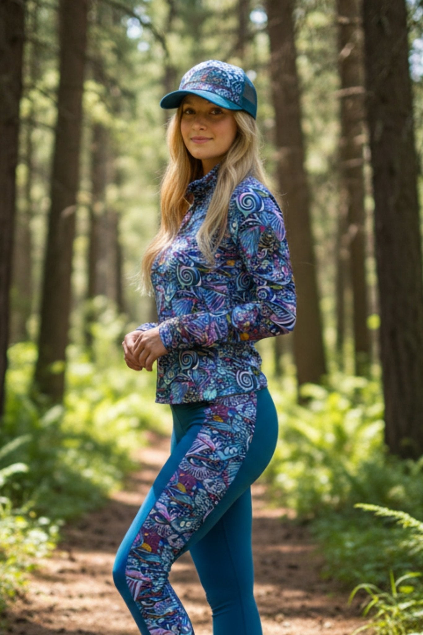 FISHE Enchanted Grayling Abstract Trucker Hat