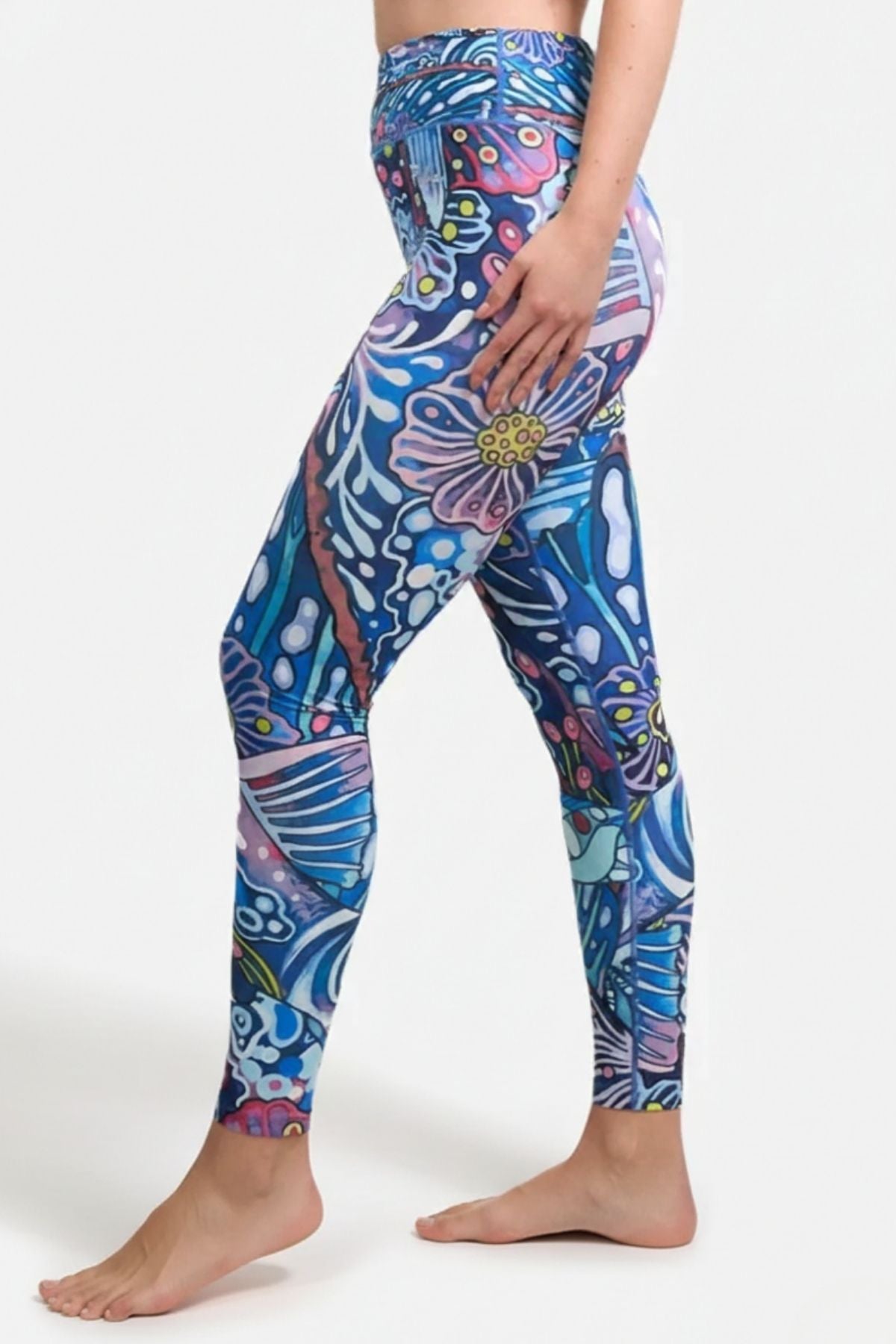 Enchanted Grayling High-Waisted Leggings