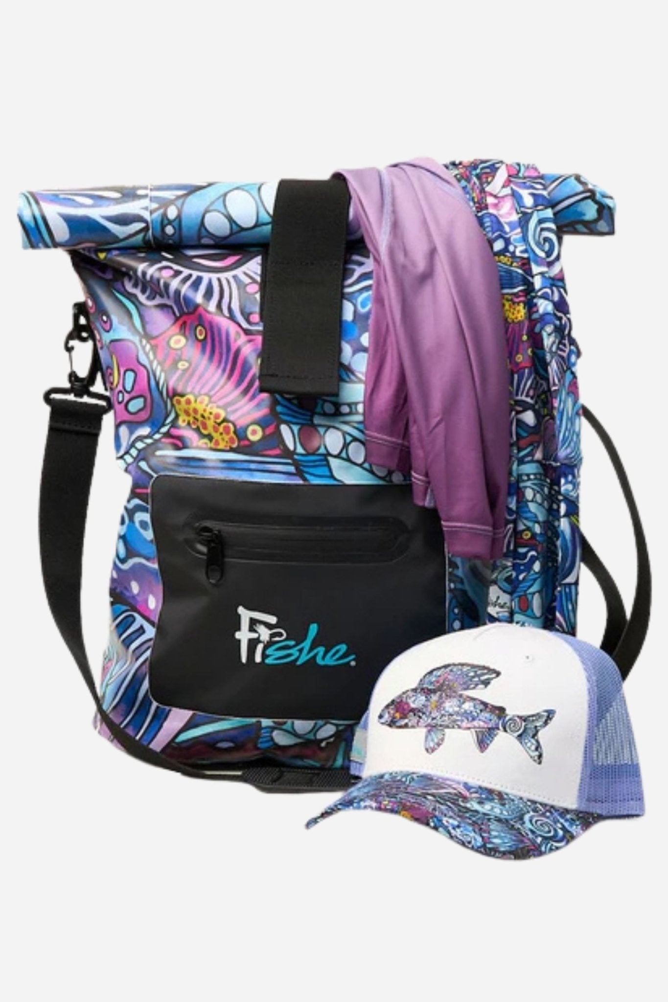 FISHE Enchanted Grayling Roll Tote Dry Bag