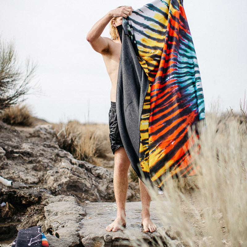 Poncho Towel: Tie-Dye Multi