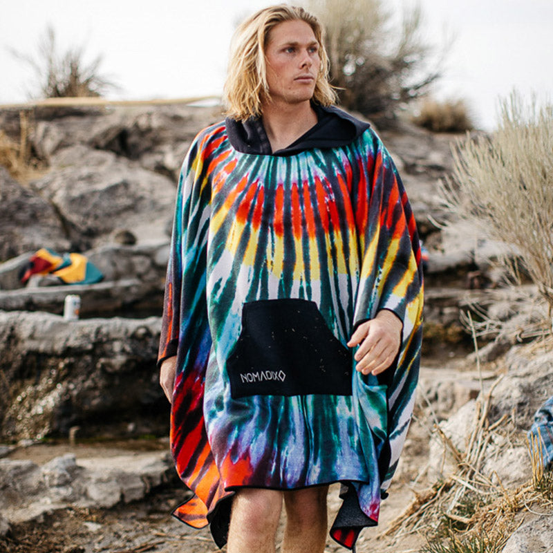 Poncho Towel: Tie-Dye Multi