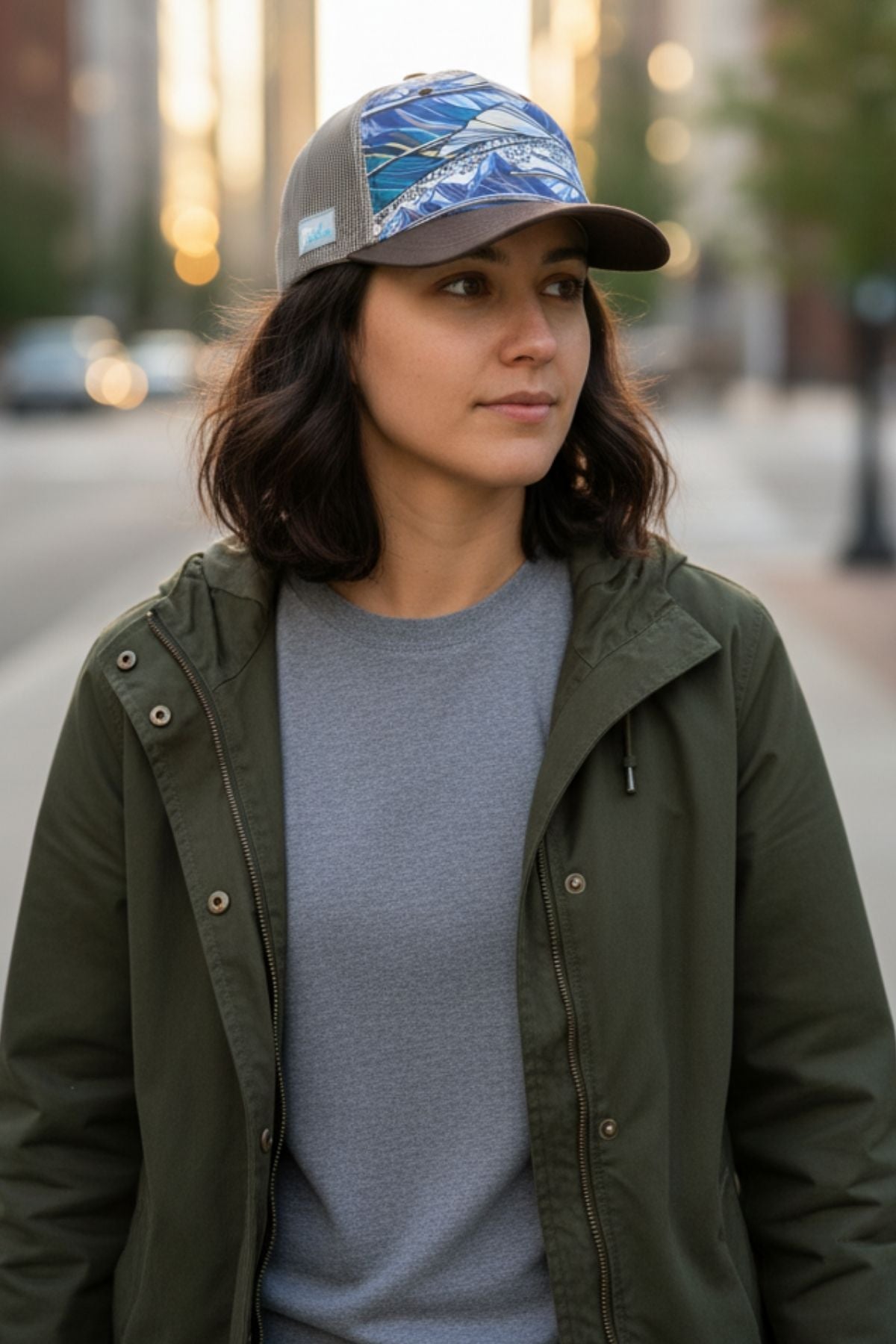 FISHE Rainbow Ridge Abstract Trucker Hat