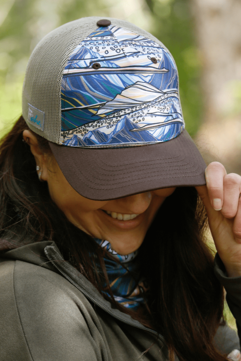 FISHE Rainbow Ridge Abstract Trucker Hat