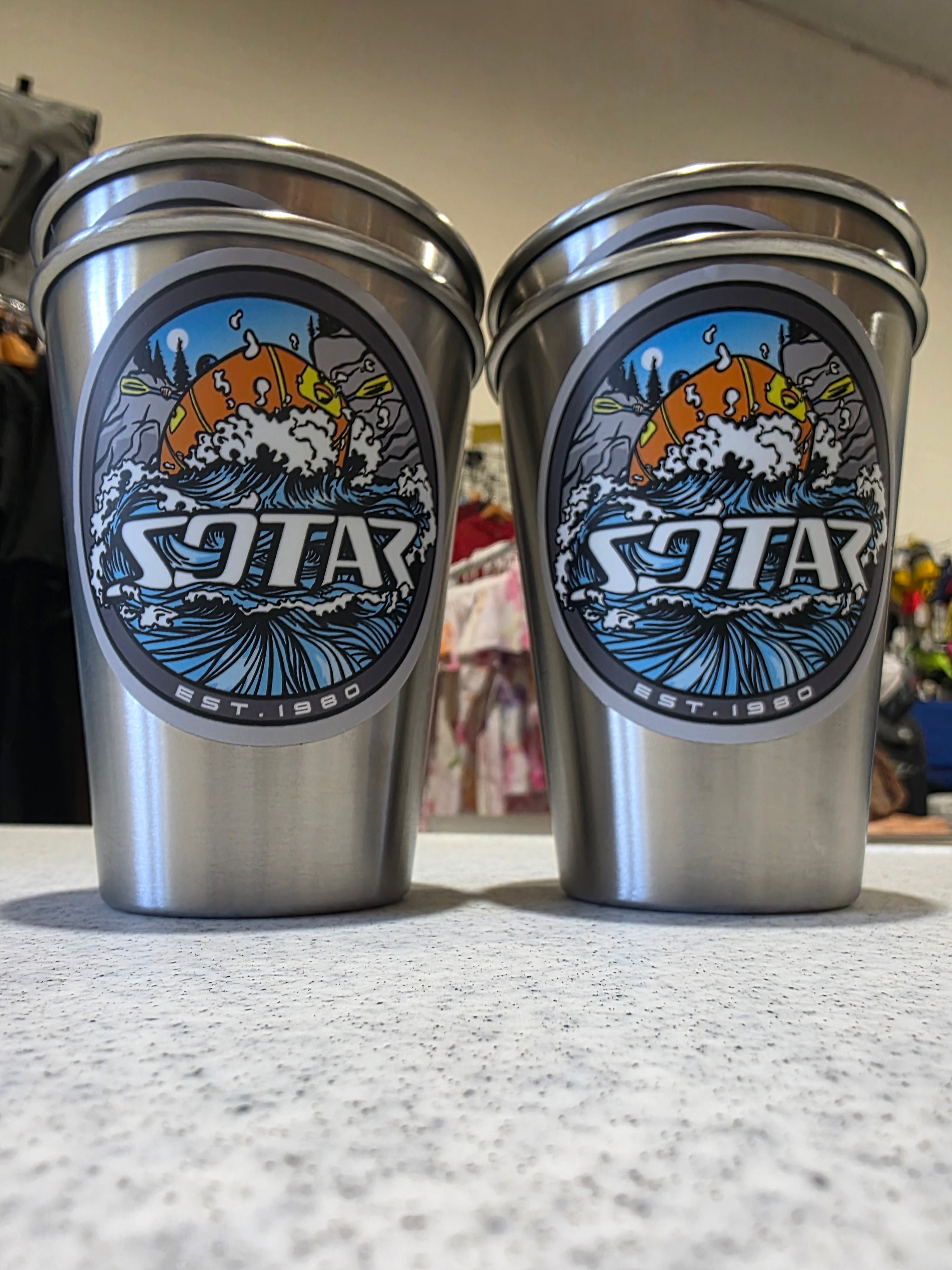 SOTAR 12 oz Metal Cups