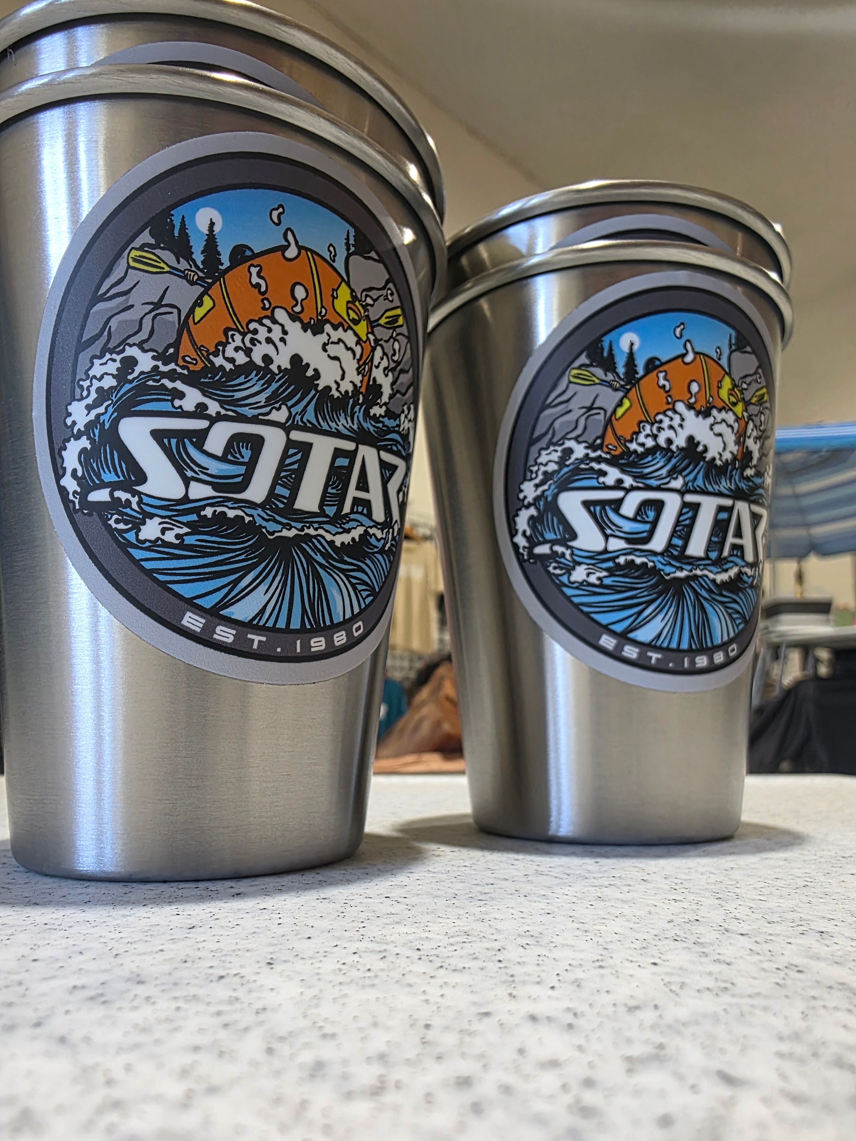 SOTAR 12 oz Metal Cups