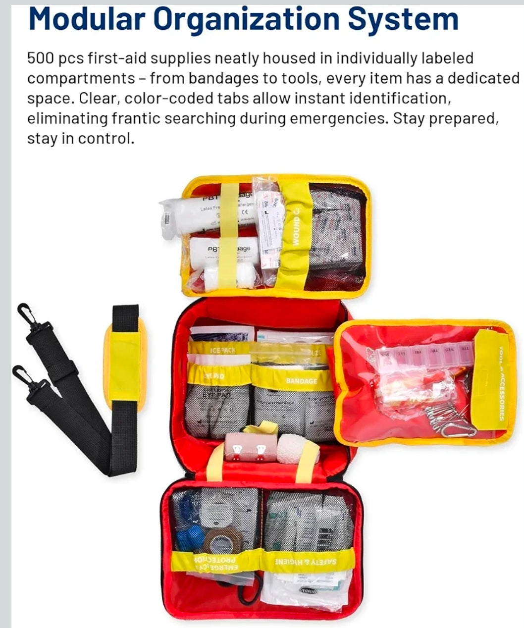 500 PCS First Aid Kit