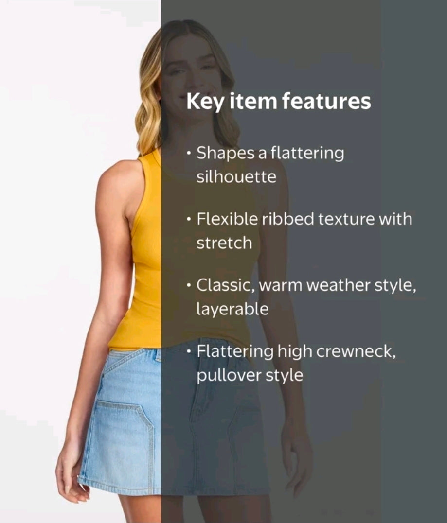 SOTAR Ribbed Tank women's