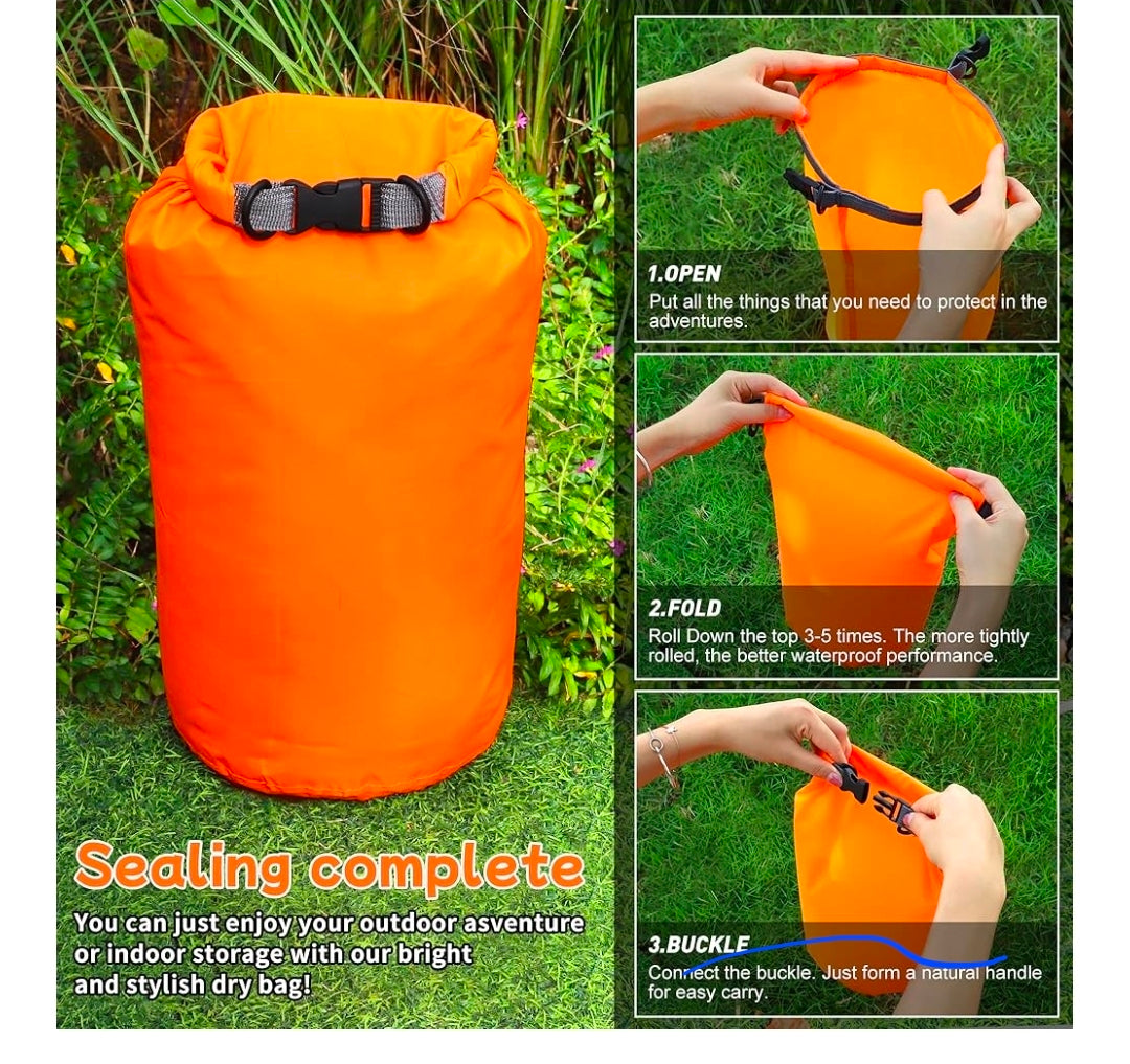 Desoto Waterproof Dry Bag packs, 10L/20L/40L/70L Dry Sack Lightweight Portable, Dry Storage Bag to Keep Gear Dry Clean for Kayaking, Gym, Hiking, Swimming, Camping