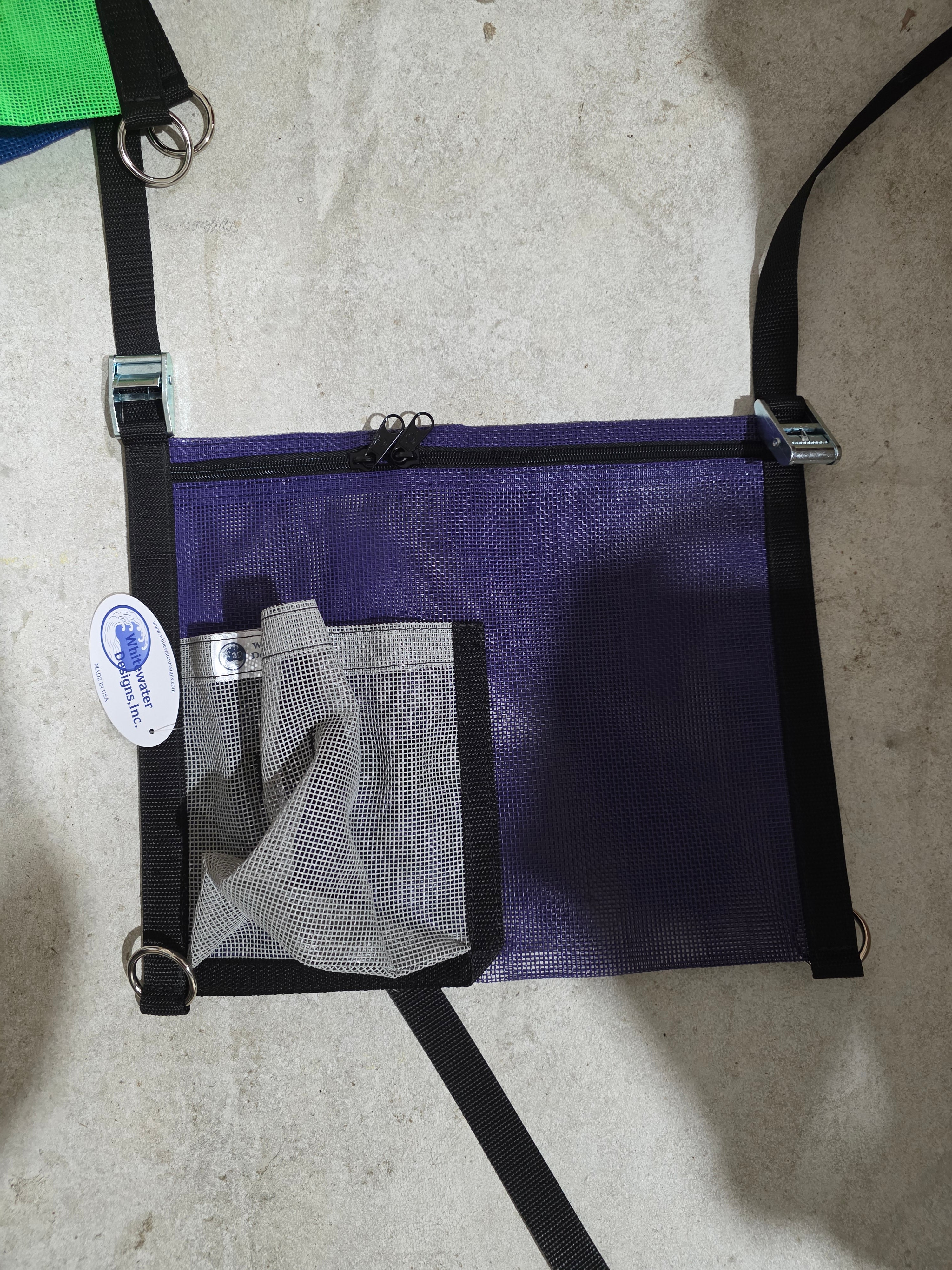 Whitewater Designs - Stash Pocket and Cup Holder Mesh Bag