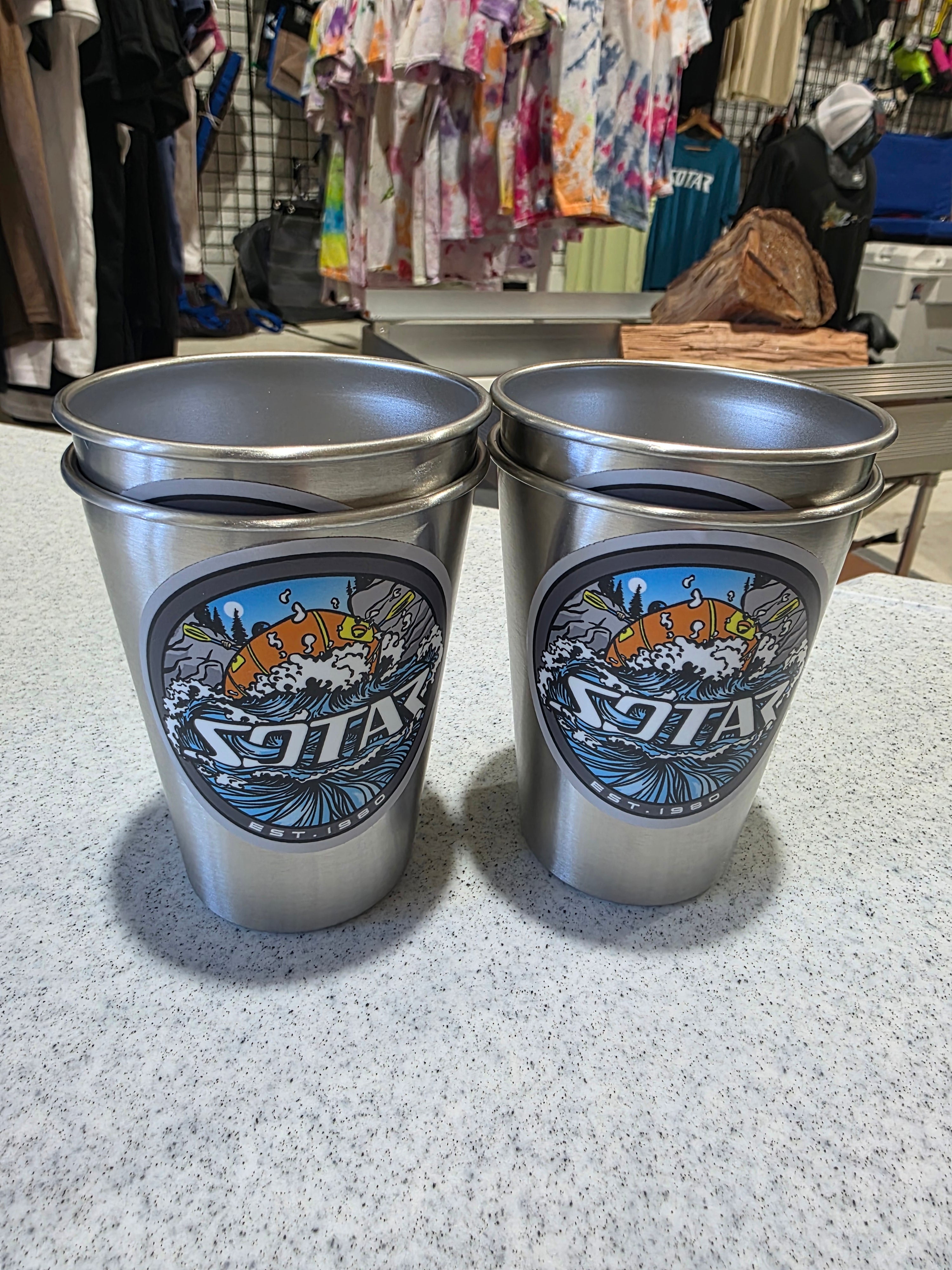 SOTAR 12 oz Metal Cups