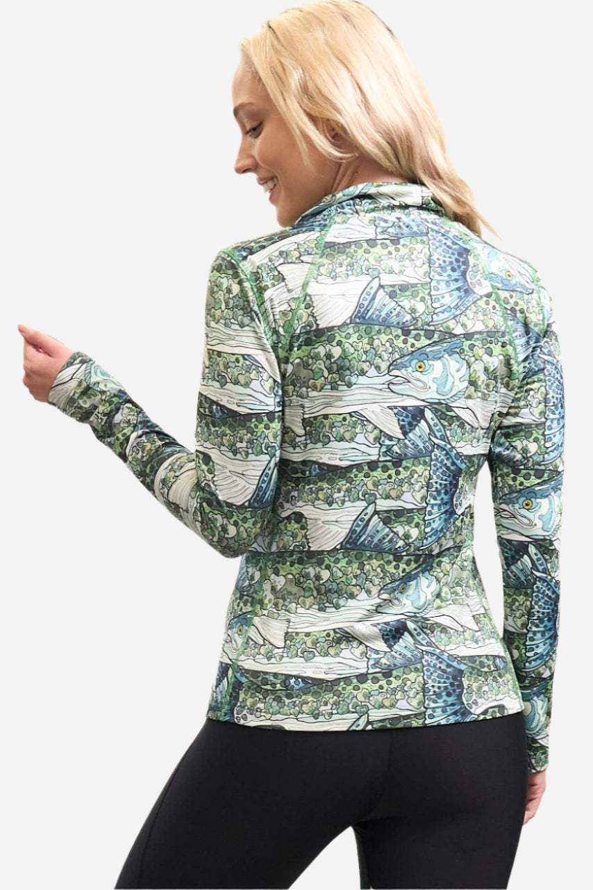 FISHE Steel My Heart Thermal 1/4 Zip Top