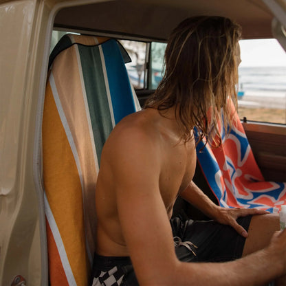 Car Seat Cover Towel: Stripes Retro