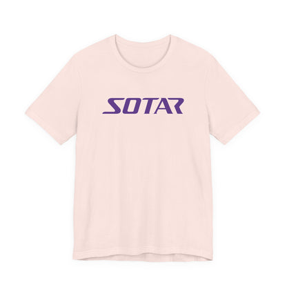 SOTAR Purple LOGO Graphic Tee - Unisex Casual T-Shirt, Everyday Outdoor