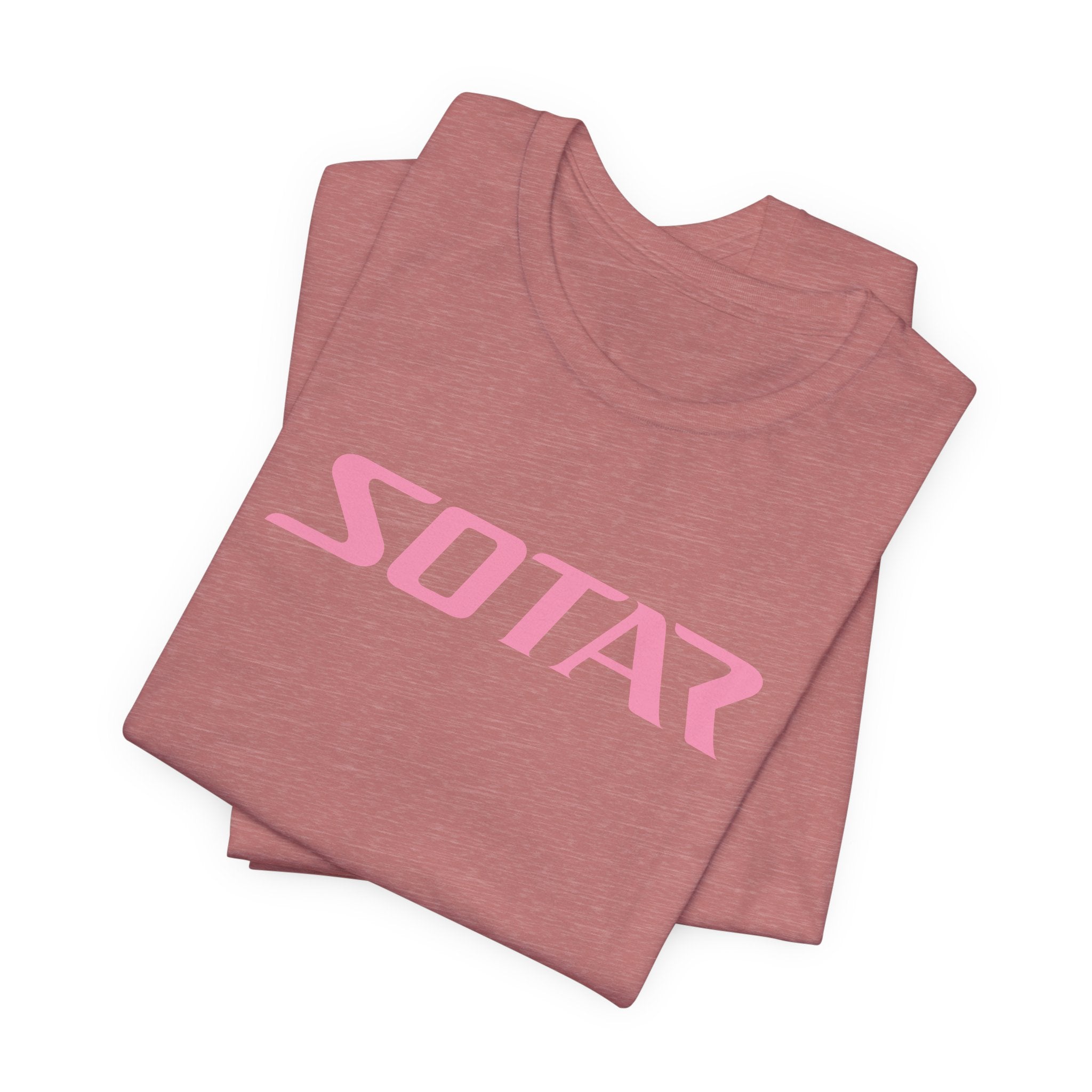SOTAR Pink LOGO Graphic Tee - Unisex Casual T-Shirt, Everyday Outdoor