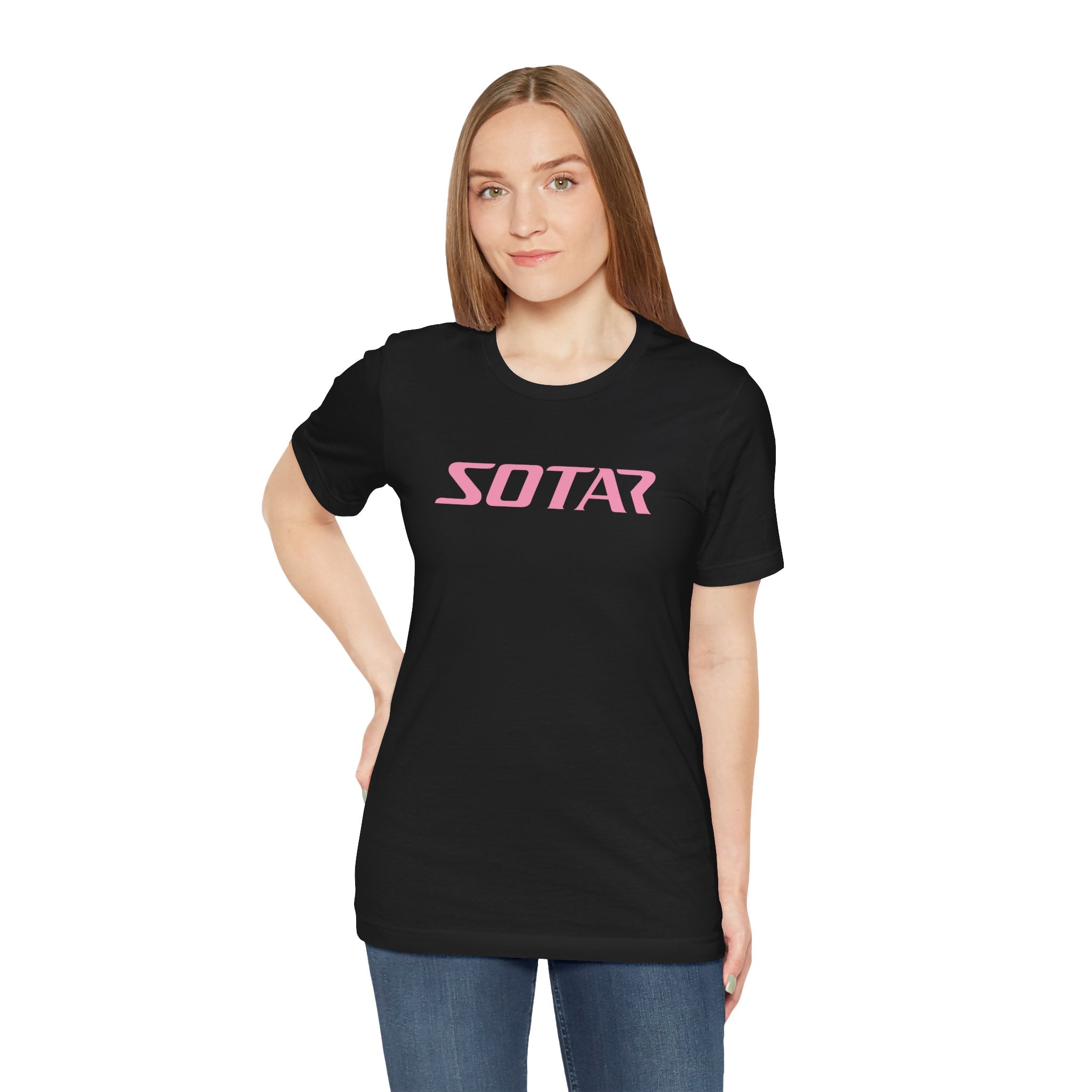 SOTAR Pink LOGO Graphic Tee - Unisex Casual T-Shirt, Everyday Outdoor