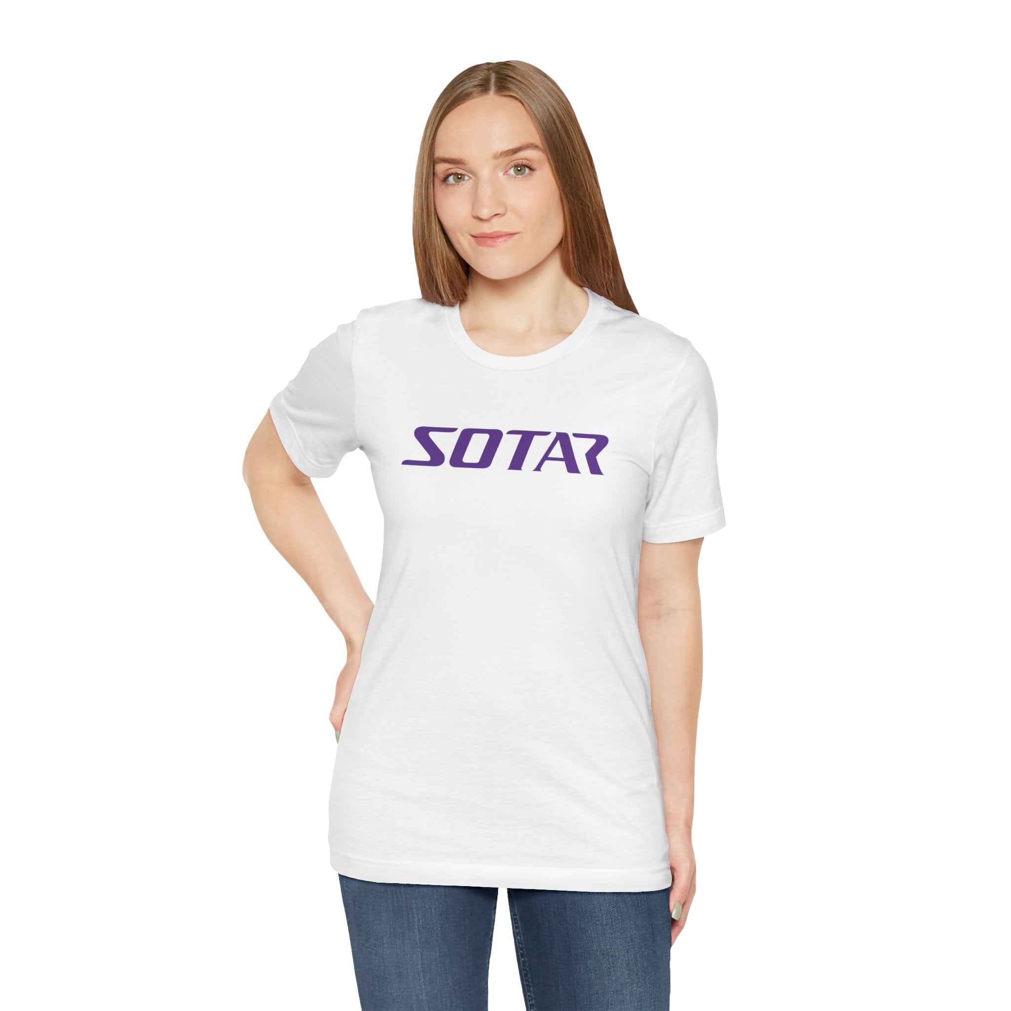 SOTAR Purple LOGO Graphic Tee - Unisex Casual T-Shirt, Everyday Outdoor