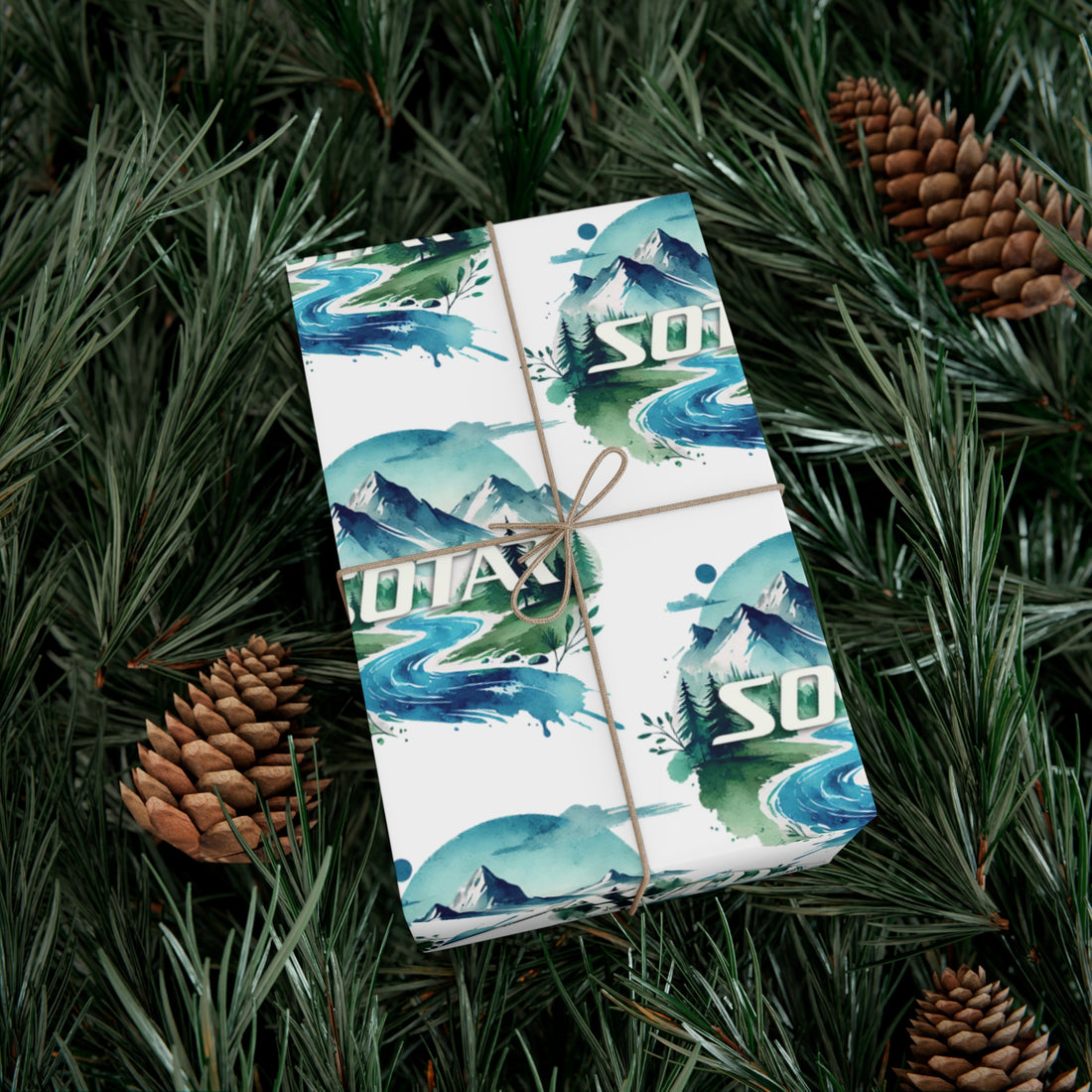 Wrapping Papers for Outdoorsy Folks - Watercolor 201