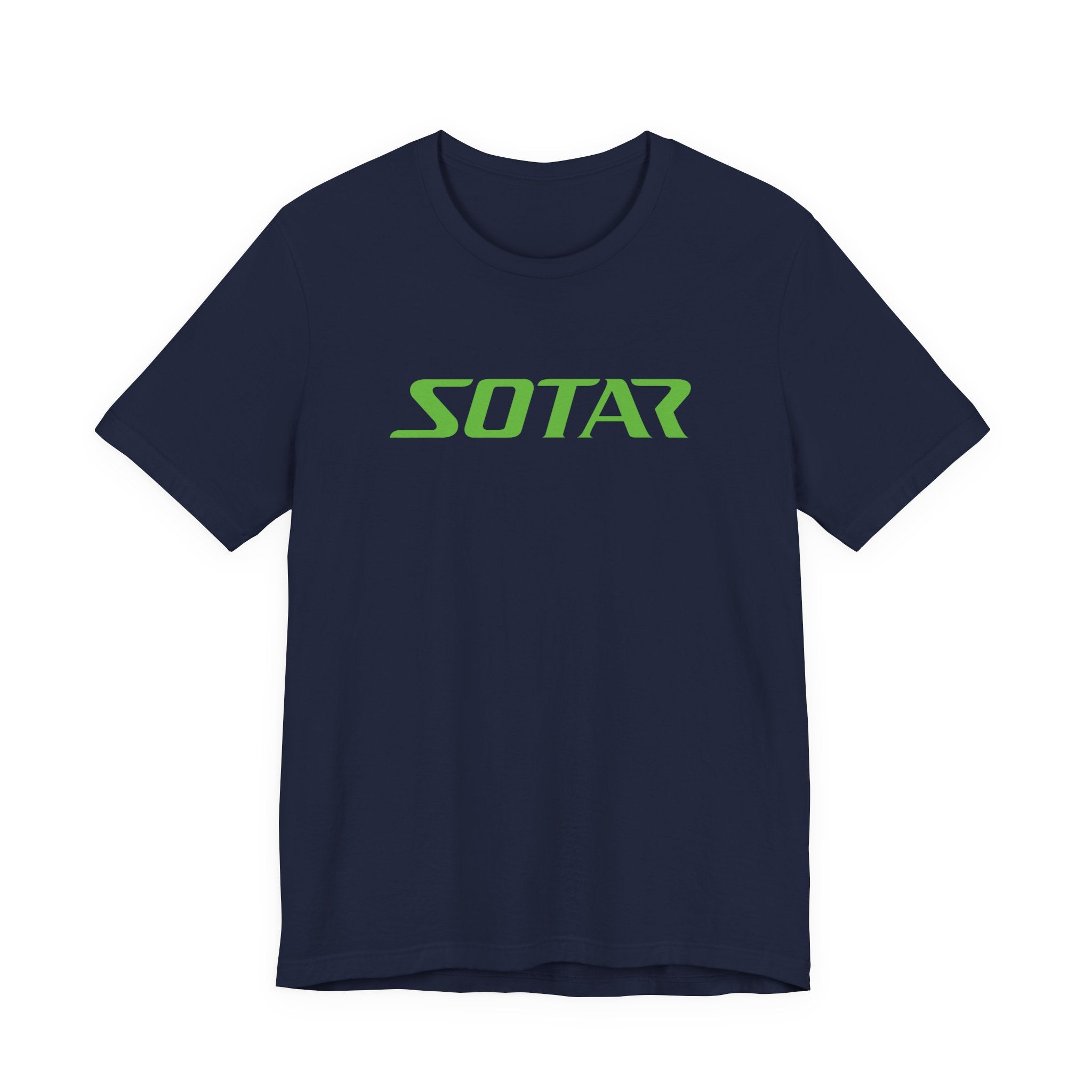 SOTAR Lime Green LOGO Graphic Tee - Unisex Casual T-Shirt, Everyday Outdoor