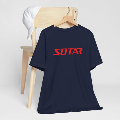 SOTAR Red LOGO Graphic Tee - Unisex Casual T-Shirt, Everyday Outdoor