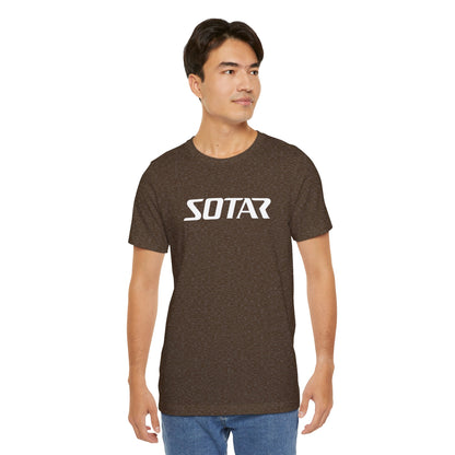 SOTAR White LOGO Graphic Tee - Unisex Casual T-Shirt, Everyday Outdoor