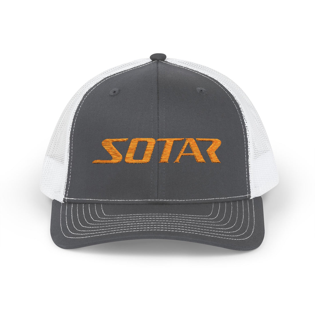 Snapback Trucker Cap - Orange Logo