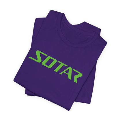 SOTAR Lime Green LOGO Graphic Tee - Unisex Casual T-Shirt, Everyday Outdoor