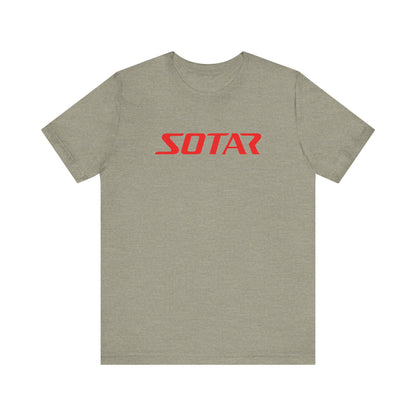 SOTAR Red LOGO Graphic Tee - Unisex Casual T-Shirt, Everyday Outdoor