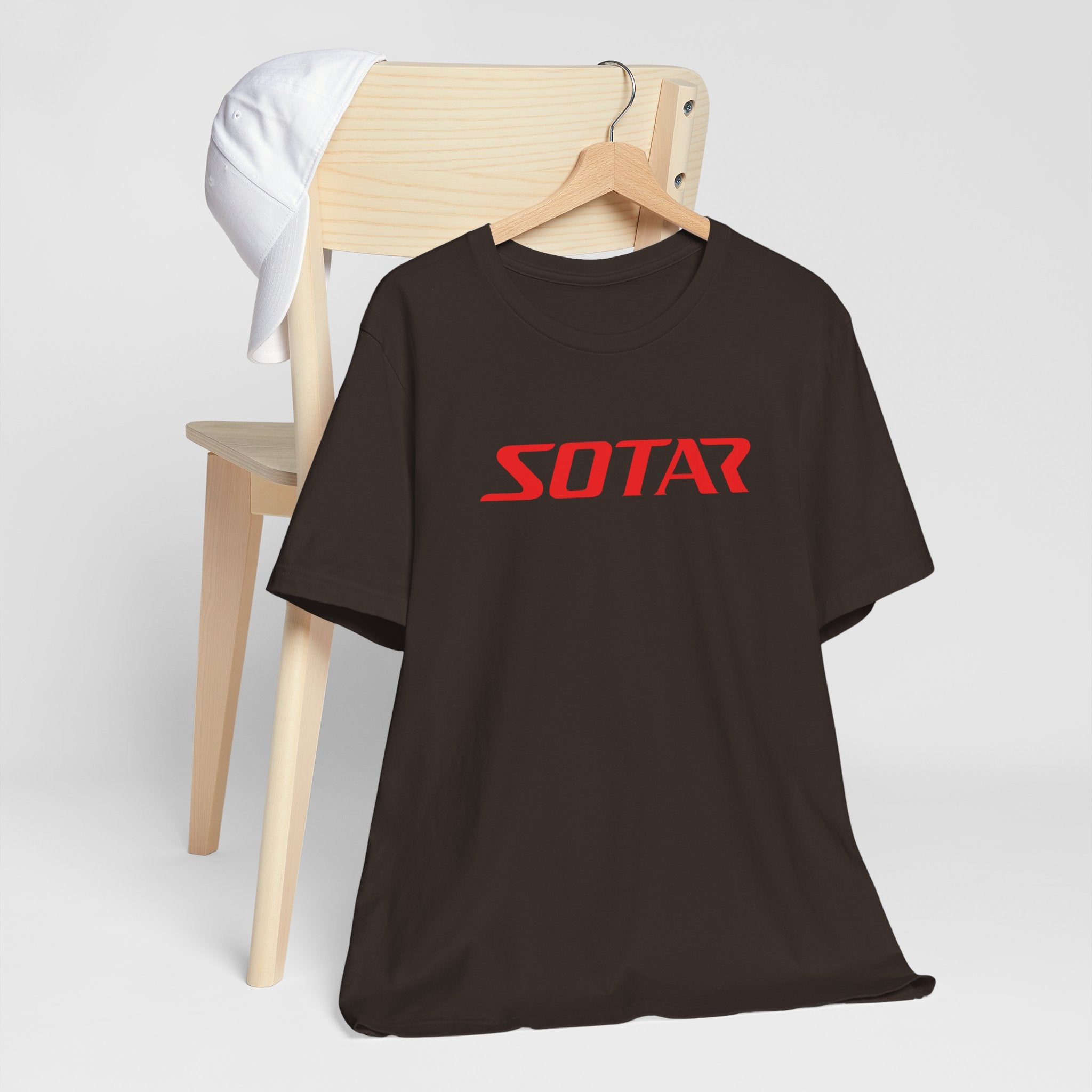 SOTAR Red LOGO Graphic Tee - Unisex Casual T-Shirt, Everyday Outdoor