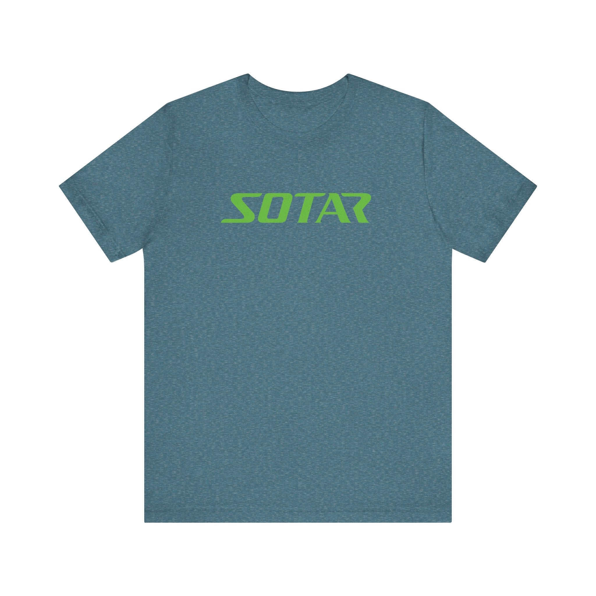 SOTAR Lime Green LOGO Graphic Tee - Unisex Casual T-Shirt, Everyday Outdoor