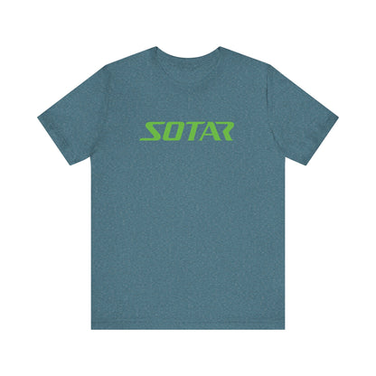 SOTAR Lime Green LOGO Graphic Tee - Unisex Casual T-Shirt, Everyday Outdoor
