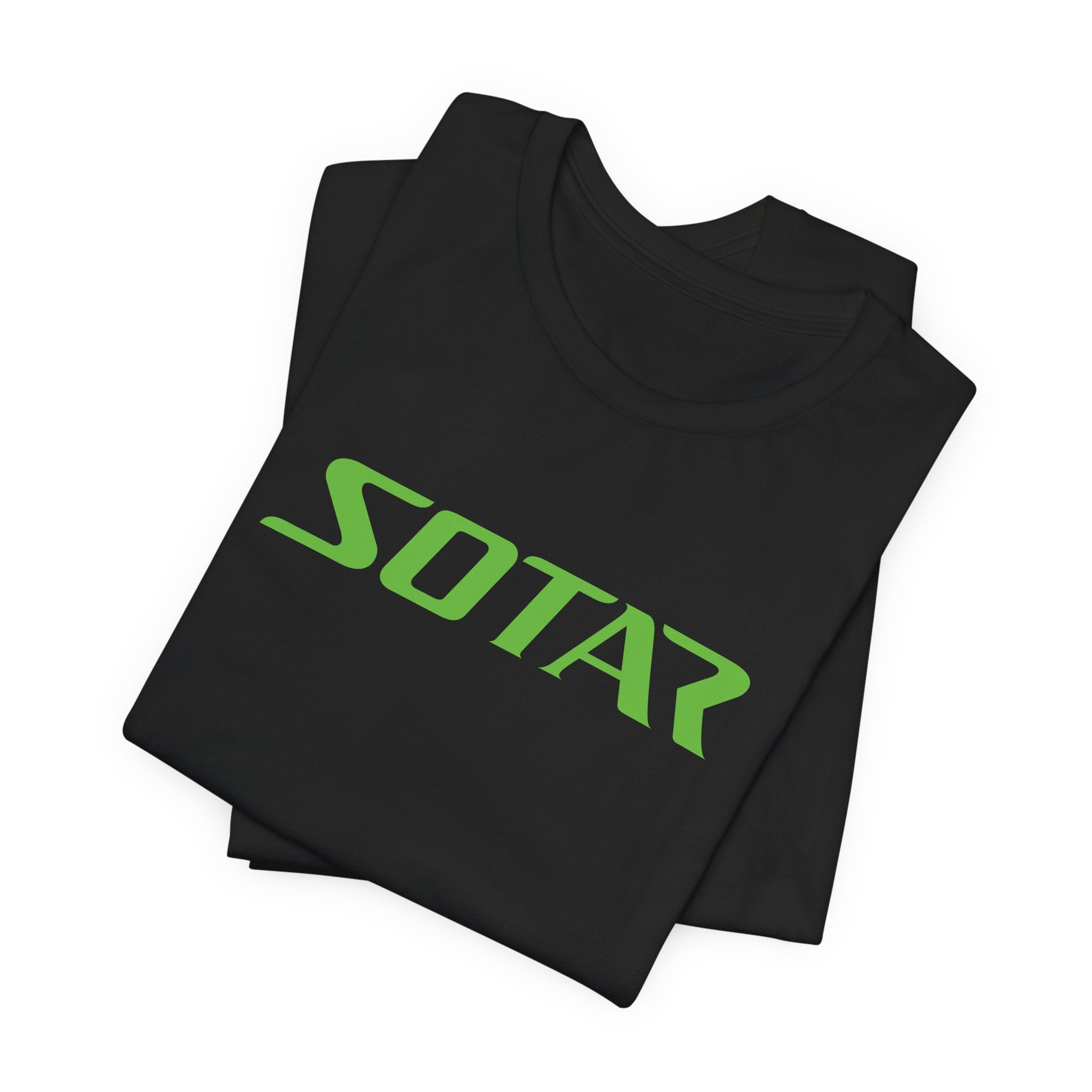 SOTAR Lime Green LOGO Graphic Tee - Unisex Casual T-Shirt, Everyday Outdoor