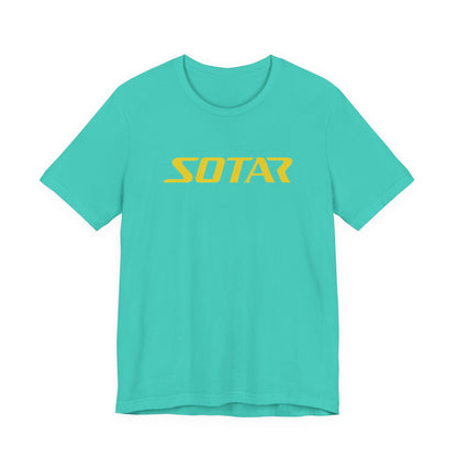 SOTAR Yellow LOGO Graphic Tee - Unisex Casual T-Shirt, Everyday Outdoor
