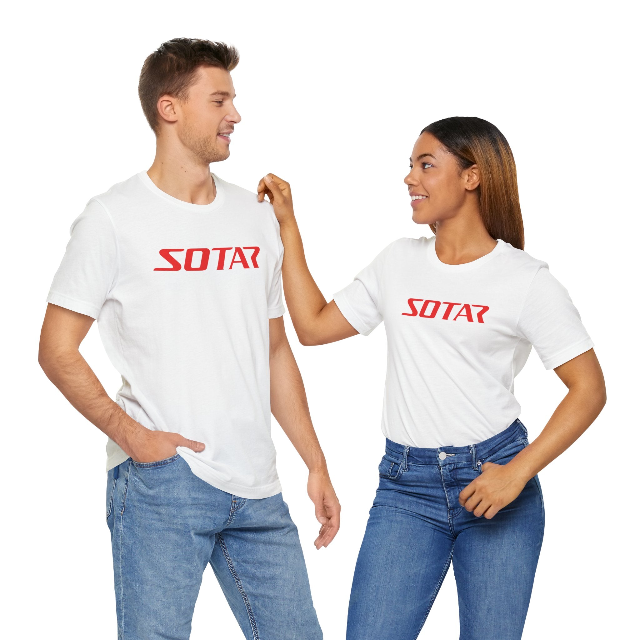 SOTAR Red LOGO Graphic Tee - Unisex Casual T-Shirt, Everyday Outdoor