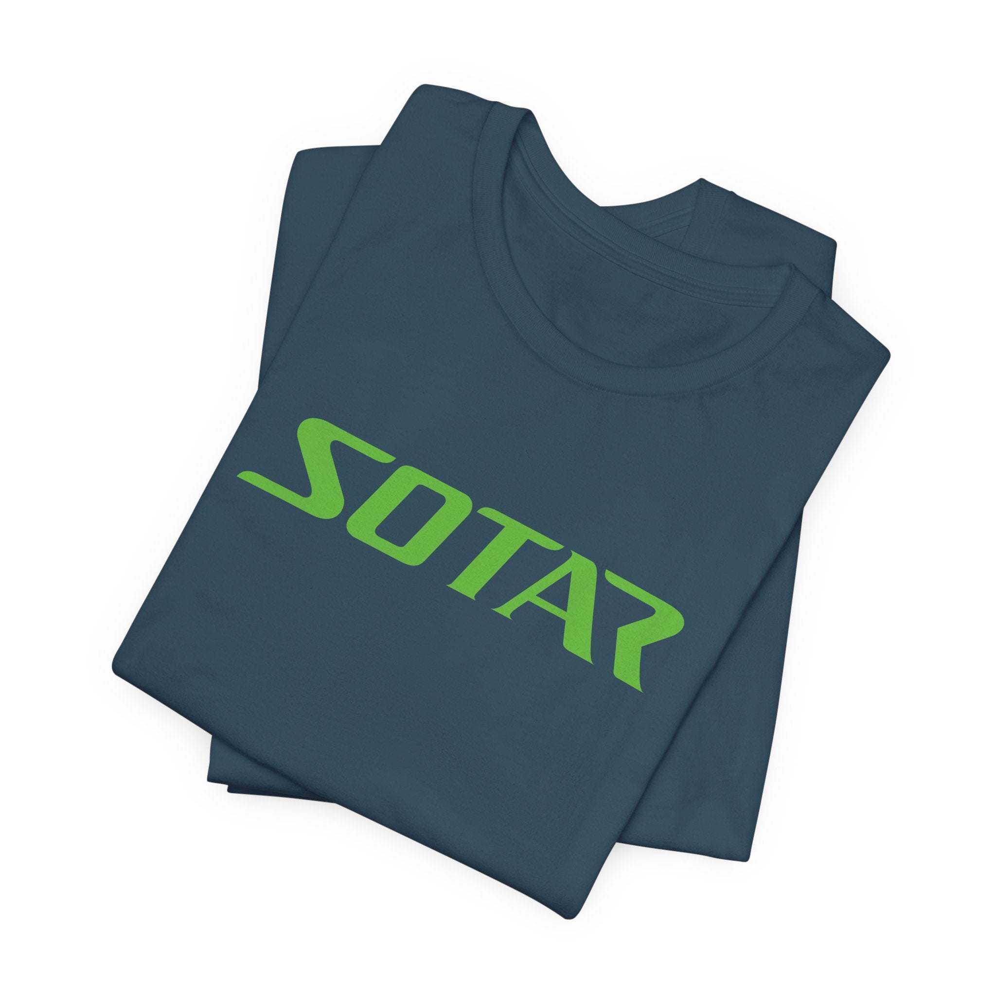 SOTAR Lime Green LOGO Graphic Tee - Unisex Casual T-Shirt, Everyday Outdoor