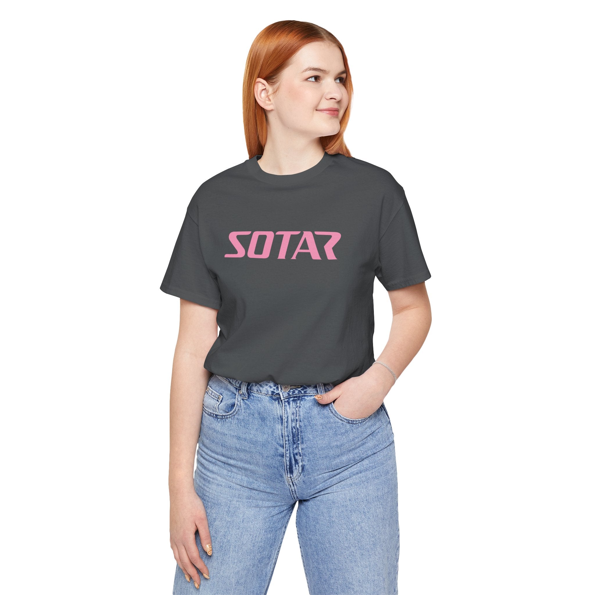SOTAR Pink LOGO Graphic Tee - Unisex Casual T-Shirt, Everyday Outdoor
