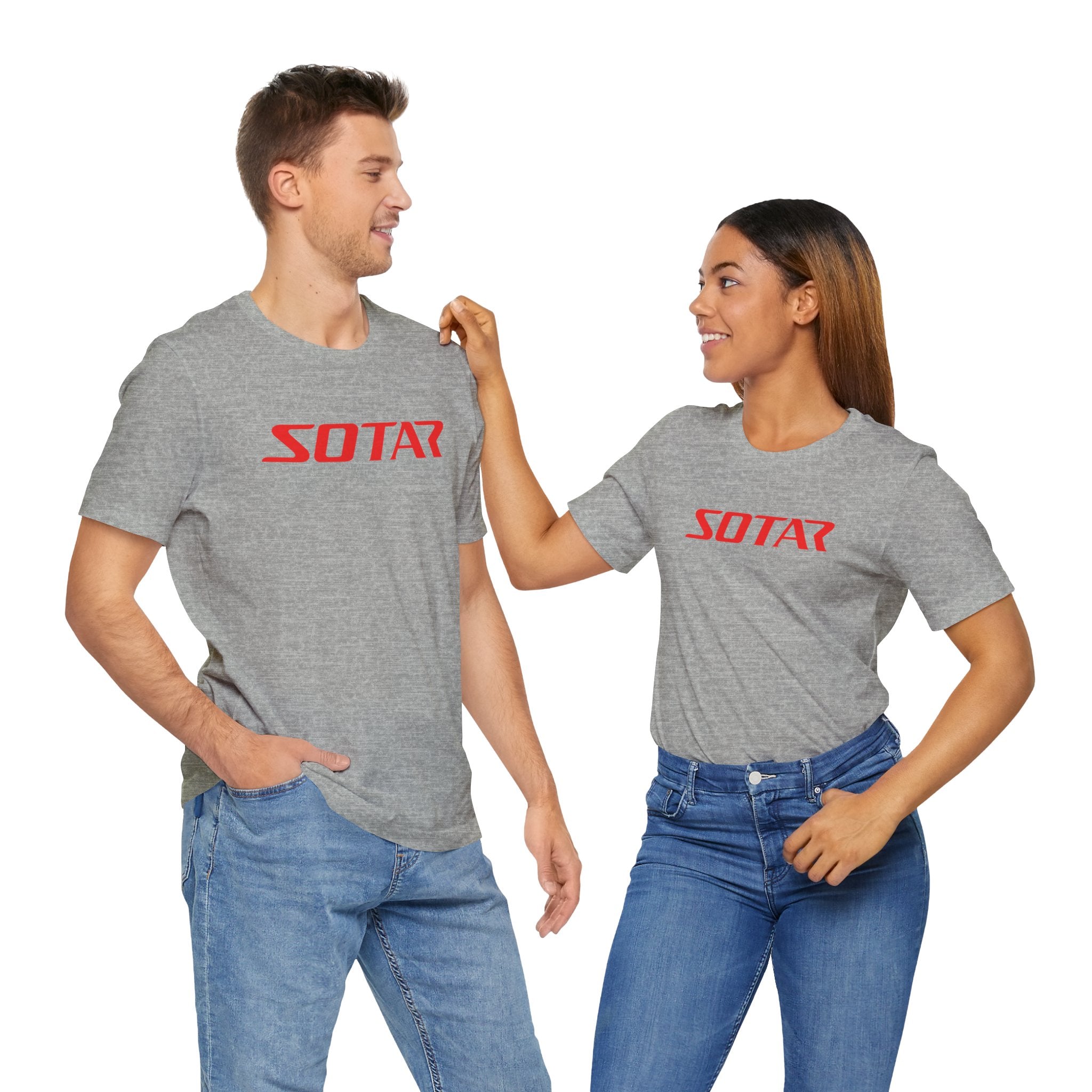 SOTAR Red LOGO Graphic Tee - Unisex Casual T-Shirt, Everyday Outdoor