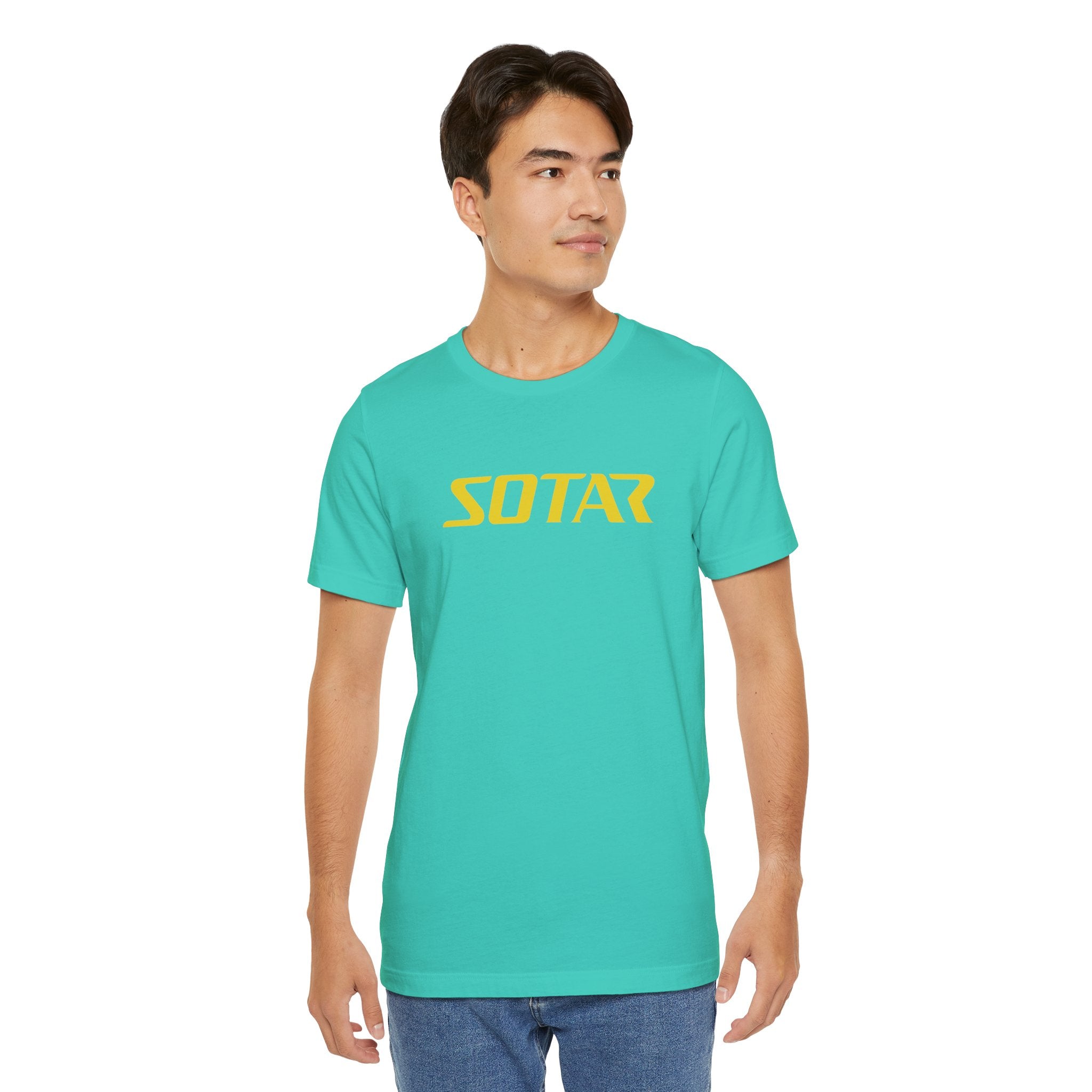 SOTAR Yellow LOGO Graphic Tee - Unisex Casual T-Shirt, Everyday Outdoor