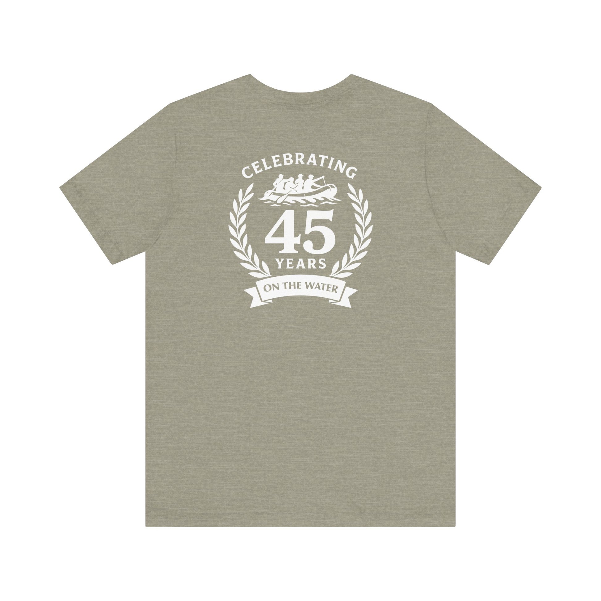 SOTAR White Logo Celebrating 45 Years Unisex Tee, Commemorative Shirt, Whitewater Rafting Anniversary T-Shirt