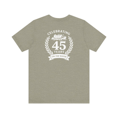SOTAR White Logo Celebrating 45 Years Unisex Tee, Commemorative Shirt, Whitewater Rafting Anniversary T-Shirt