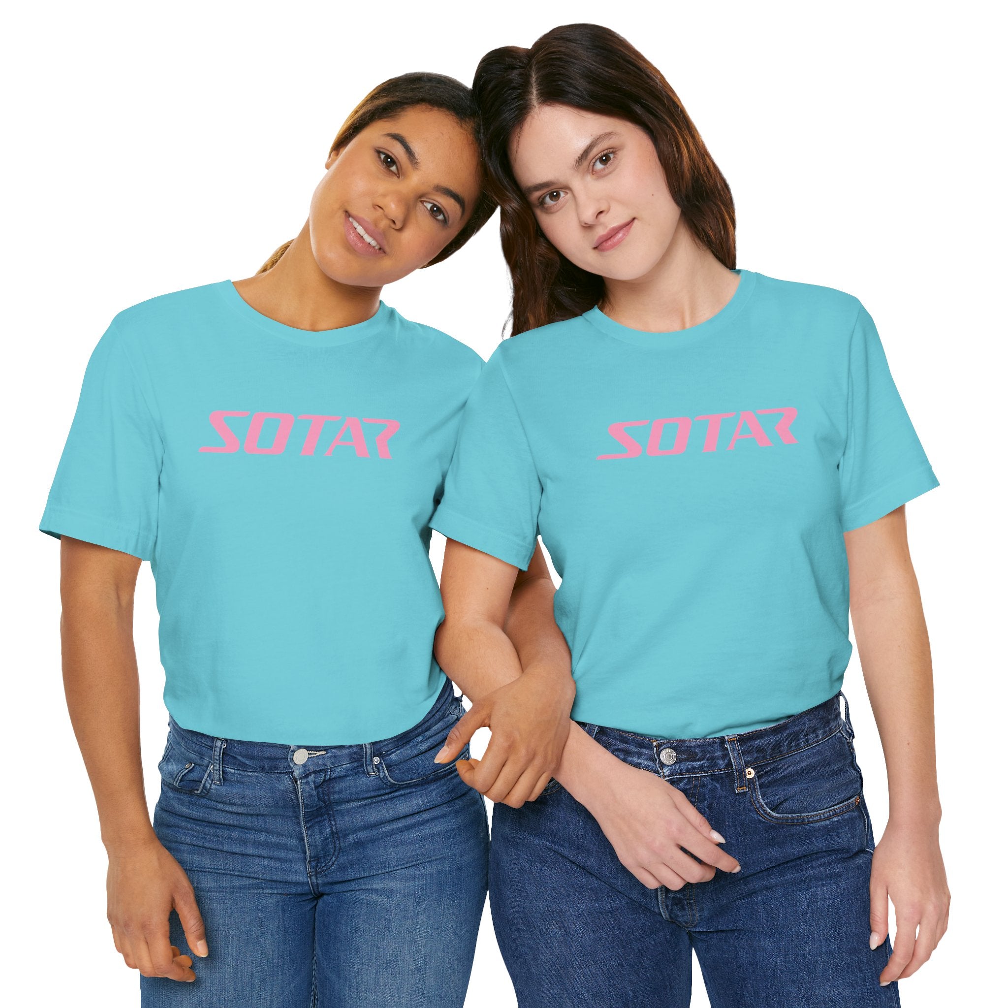 SOTAR Pink LOGO Graphic Tee - Unisex Casual T-Shirt, Everyday Outdoor