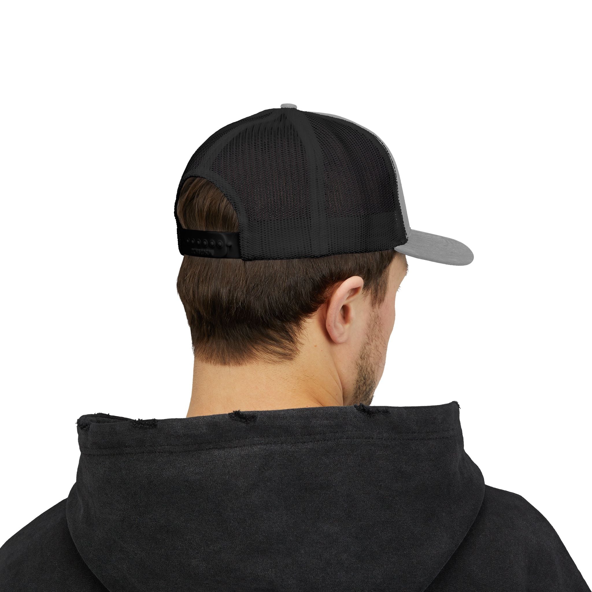 Snapback Trucker Cap -  Red Logo